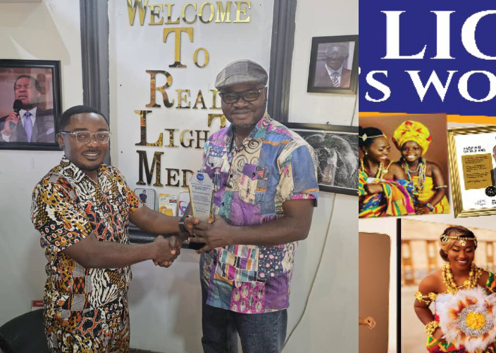 PIOUS VINCENT ABAKA HONOURED BY REAL LIGHT MEDIA FOR EXCELLENT PARTNERSHIP